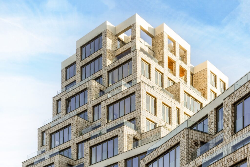 Modern apartment building